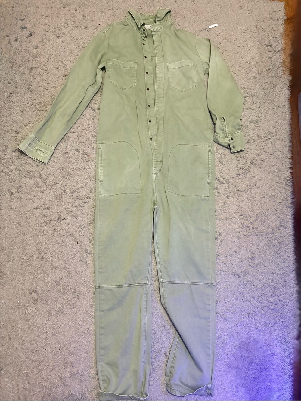 One Teaspoon Olive Green Utility Jumpsuit